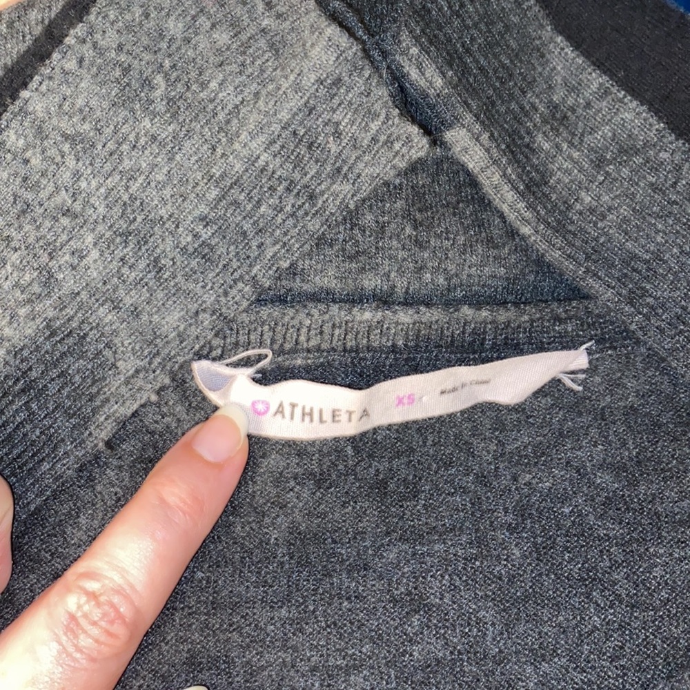 Athleta 100% Merino Wool Color-Block Sweater Dress - image 5